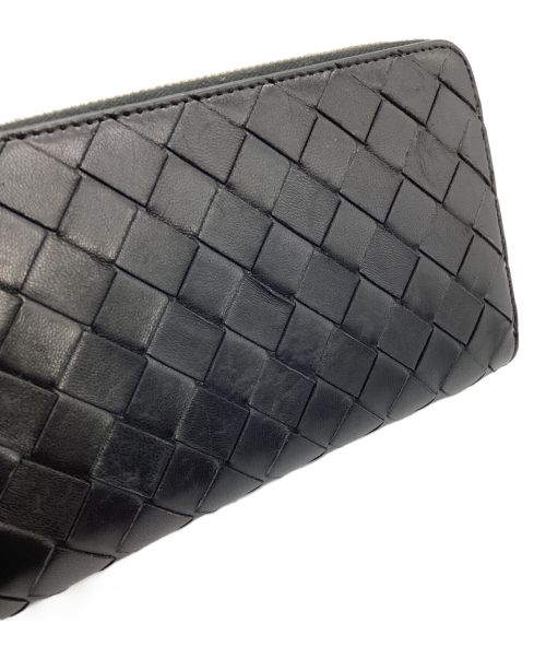BOTTEGA VENETA（ボッテガベネタ）BOTTEGA VENETA (ボッテガベネタ) 長財布 イントレチャート ブラックの古着・服飾アイテム
