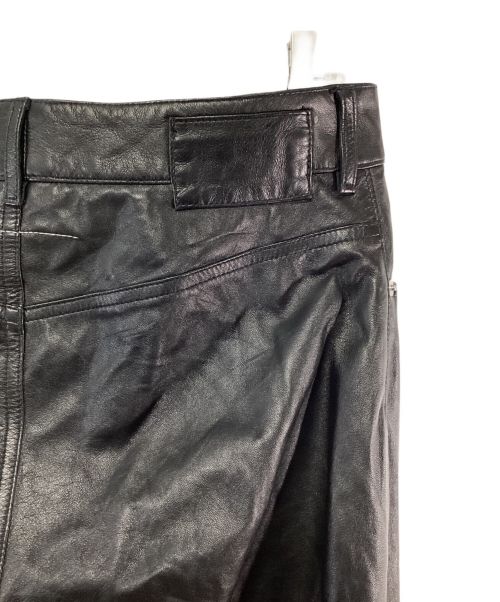 MM6 Maison Margiela（エムエムシックスメゾンマルジェラ）MM6 Maison Margiela (エムエムシックス メゾンマルジェラ) レザーパンツ ブラック サイズ:42の古着・服飾アイテム