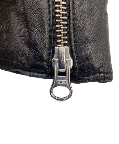 MM6 Maison Margiela（エムエムシックスメゾンマルジェラ）MM6 Maison Margiela (エムエムシックス メゾンマルジェラ) レザーパンツ ブラック サイズ:42の古着・服飾アイテム