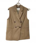 SLOBE IENAスローブ イエナ）の古着「ダブルブレストベスト」｜ライトブラウン