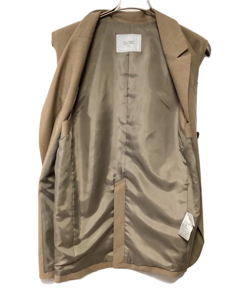 SLOBE IENA（スローブ イエナ）SLOBE IENA (スローブ イエナ) ダブルブレストベスト ライトブラウン サイズ:SIZE Fの古着・服飾アイテム