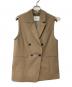 SLOBE IENA（スローブ イエナ）の古着「ダブルブレストベスト」｜ライトブラウン
