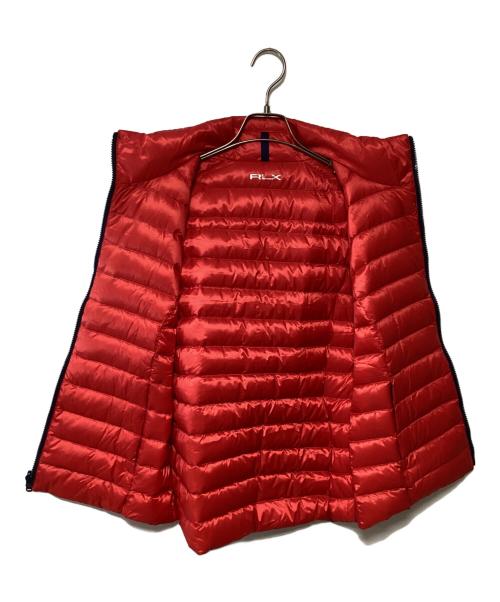 RLX RALPH LAUREN（アールエルエックスラルフローレン）RLX RALPH LAUREN (アールエルエックスラルフローレン) リバーシブルダウンベスト ネイビー×レッド サイズ:Mの古着・服飾アイテム