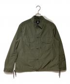 G-STAR RAWジースターロゥ）の古着「2 Flap Pocket Relaxed Overshirt」｜カーキ
