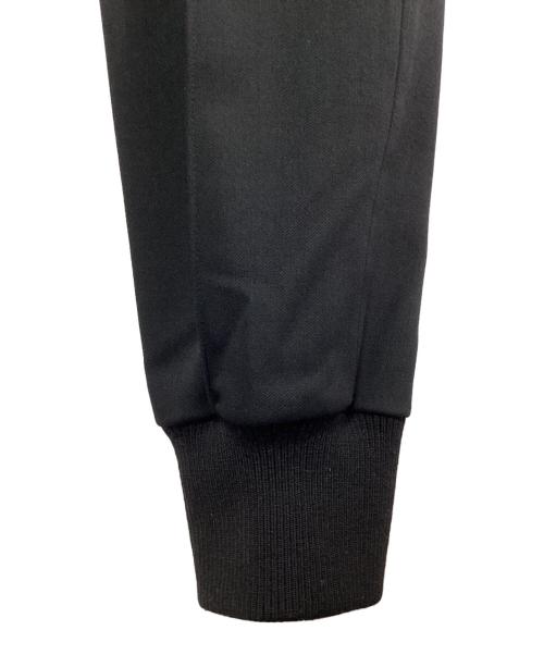 BLAMINK（ブラミンク）BLAMINK (ブラミンク) ウールポリウレタンリブヘムパンツ ブラック サイズ:SIZE 36の古着・服飾アイテム