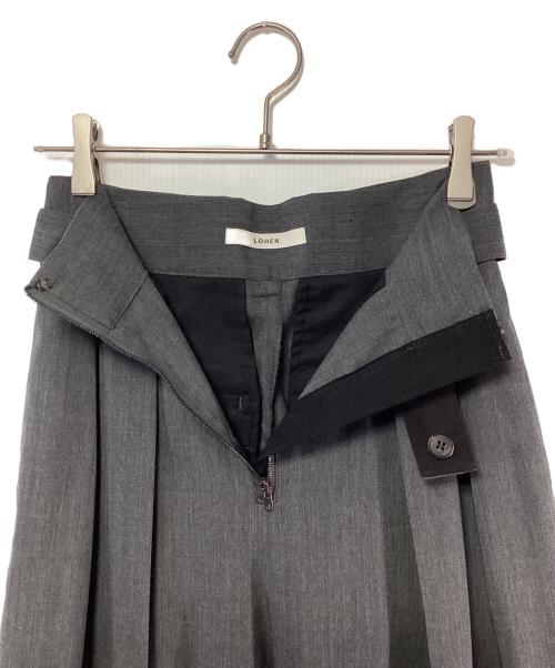 LOHEN（ローヘン）LOHEN (ローヘン) ハイカウントウールダブルマッキンパンツ グレー サイズ:36の古着・服飾アイテム