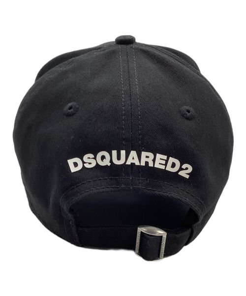 DSQUARED2（ディースクエアード）DSQUARED2 (ディースクエアード) キャップ ブラックの古着・服飾アイテム