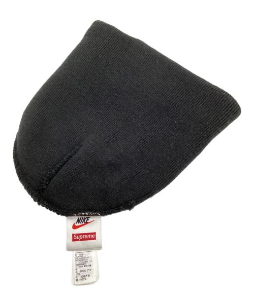 NIKE（ナイキ）NIKE (ナイキ) SUPREME (シュプリーム) ニット帽 ブラックの古着・服飾アイテム