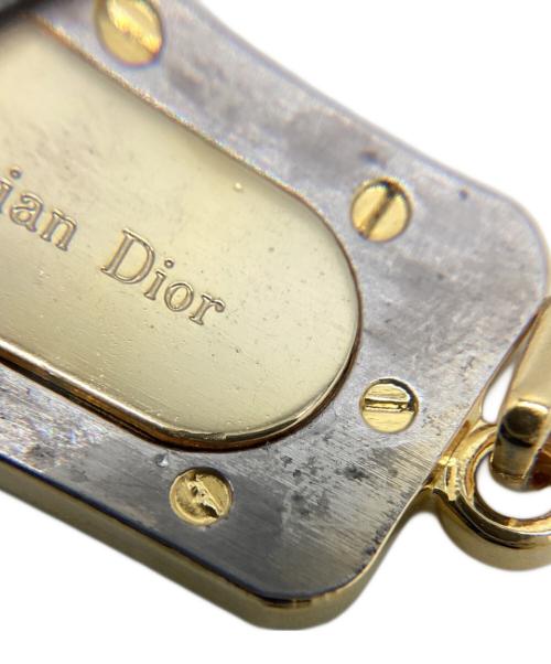 Christian Dior（クリスチャン ディオール）Christian Dior (クリスチャン ディオール) ペンダントトップ　プレートモチーフ シルバーカラー×ゴールドカラーの古着・服飾アイテム