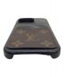 中古・古着 LOUIS VUITTON (ルイ ヴィトン) iPhone13Proケース ブラウン×ブラック：10000円