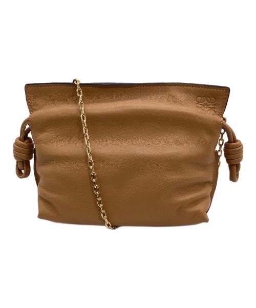 LOEWE（ロエベ）LOEWE (ロエベ) FLAMENCO CLUTCH NANO ブラウンの古着・服飾アイテム