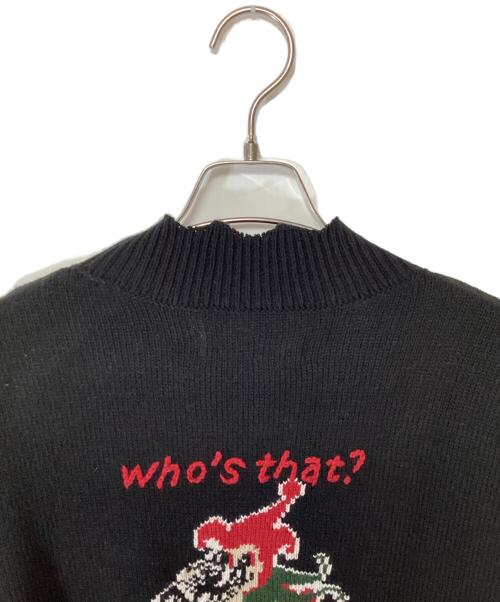 HIGH-GATE（ハイゲート）HIGH-GATE (ハイゲート) ダメージ加工ニット ブラック サイズ:2の古着・服飾アイテム