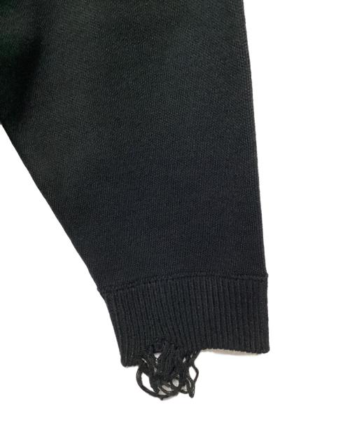 HIGH-GATE（ハイゲート）HIGH-GATE (ハイゲート) ダメージ加工ニット ブラック サイズ:2の古着・服飾アイテム