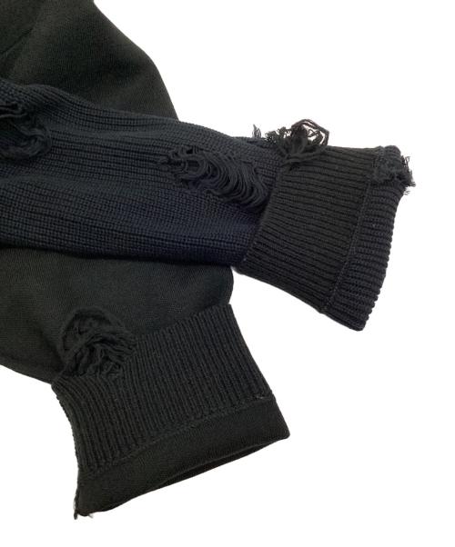 HIGH-GATE（ハイゲート）HIGH-GATE (ハイゲート) ダメージ加工ニット ブラック サイズ:2の古着・服飾アイテム