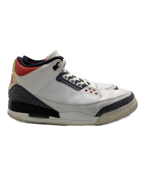 NIKE（ナイキ）NIKE (ナイキ) AIR JORDAN 3 RETRO SE-T ホワイト×レッド サイズ:29の古着・服飾アイテム