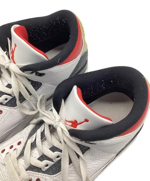 NIKE（ナイキ）NIKE (ナイキ) AIR JORDAN 3 RETRO SE-T ホワイト×レッド サイズ:29の古着・服飾アイテム