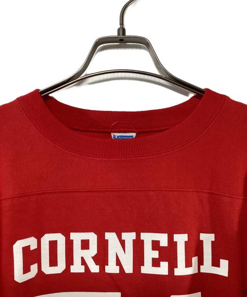 Champion（チャンピオン）Champion (チャンピオン) 3/4スリーブフットボールTシャツ レッド サイズ:SIZE L 未使用品の古着・服飾アイテム