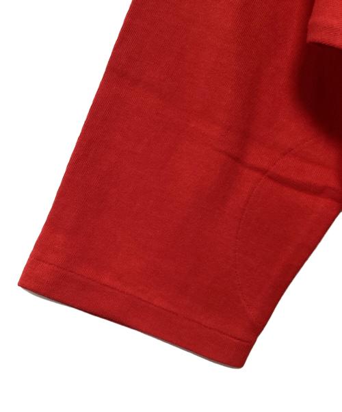 Champion（チャンピオン）Champion (チャンピオン) 3/4スリーブフットボールTシャツ レッド サイズ:SIZE L 未使用品の古着・服飾アイテム