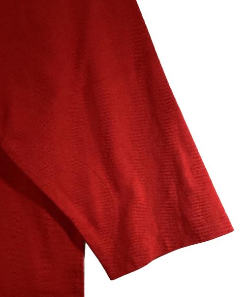 Champion（チャンピオン）Champion (チャンピオン) 3/4スリーブフットボールTシャツ レッド サイズ:SIZE L 未使用品の古着・服飾アイテム