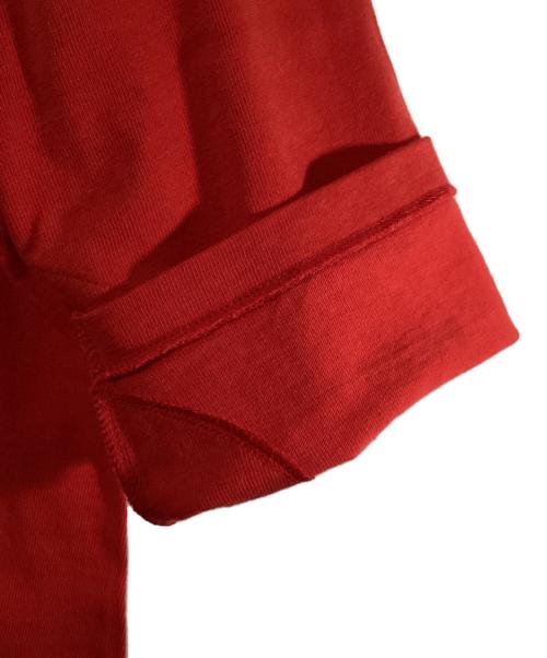 Champion（チャンピオン）Champion (チャンピオン) 3/4スリーブフットボールTシャツ レッド サイズ:SIZE L 未使用品の古着・服飾アイテム