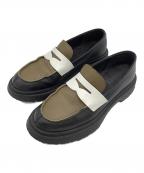 CAMPERカンペール）の古着「コインローファー」｜ブラック×オリーブ