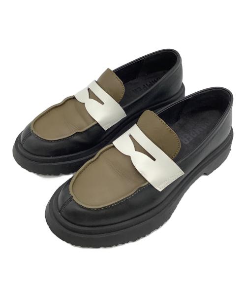 CAMPER（カンペール）CAMPER (カンペール) コインローファー ブラック×オリーブ サイズ:SIZE 38の古着・服飾アイテム