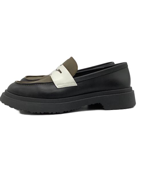 CAMPER（カンペール）CAMPER (カンペール) コインローファー ブラック×オリーブ サイズ:SIZE 38の古着・服飾アイテム