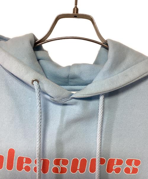 PLEASURES（プレジャーズ）PLEASURES (プレジャーズ) プルオーバーパーカー ブルー サイズ:MEDIUMの古着・服飾アイテム