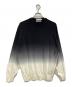 Graphpaper（グラフペーパー）の古着「Piece Dyed High Gauge Knit Oversized Crew Neck」｜ブラック×ホワイト