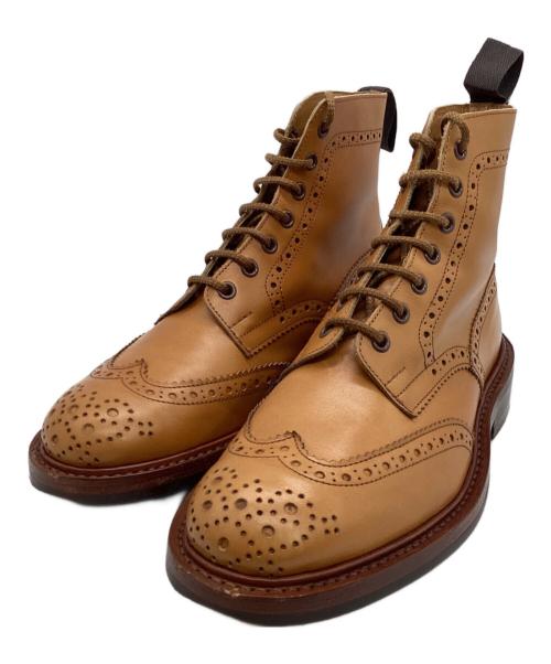 Tricker's（トリッカーズ）Tricker's (トリッカーズ) ウィングチップブーツ ブラウン サイズ:6 1/2の古着・服飾アイテム
