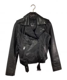 DIESEL（ディーゼル）の古着「ダブルライダースジャケット」｜ブラック