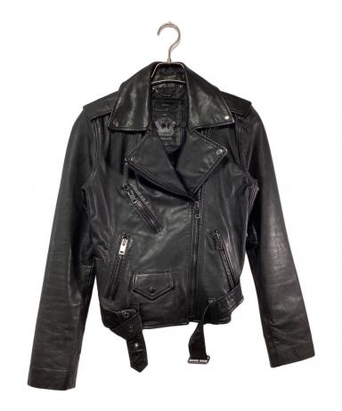 ダブルライダース ジャケット 46 DIESEL ディーゼル 中古・古着通販】DIESEL (ディーゼル) ダブルライダースジャケット ジャケット・アウター
