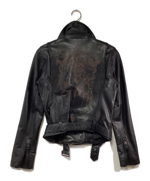 DIESEL（ディーゼル）DIESEL (ディーゼル) ダブルライダースジャケット ブラック サイズ:SIZE Sの古着・服飾アイテム