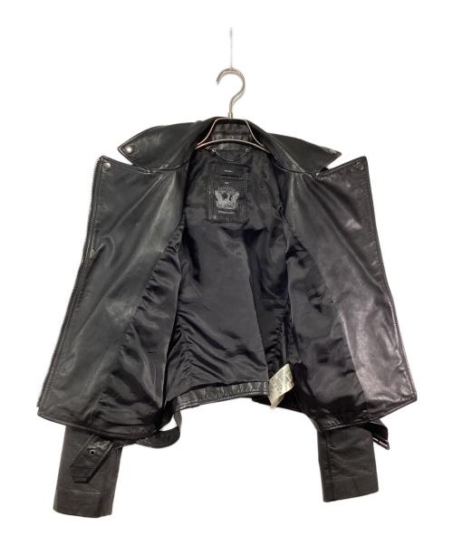 DIESEL（ディーゼル）DIESEL (ディーゼル) ダブルライダースジャケット ブラック サイズ:SIZE Sの古着・服飾アイテム