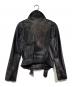 DIESEL (ディーゼル) ダブルライダースジャケット ブラック サイズ:SIZE S：21000円