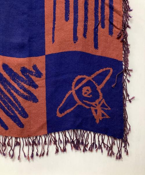 Vivienne Westwood（ヴィヴィアンウエストウッド）Vivienne Westwood (ヴィヴィアンウエストウッド) ストール ブラウン×ネイビーの古着・服飾アイテム