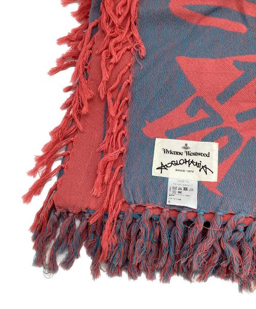 Vivienne Westwood（ヴィヴィアンウエストウッド）Vivienne Westwood (ヴィヴィアンウエストウッド) Anglomania (アングロマニア) ストール ピンク×ブルーの古着・服飾アイテム