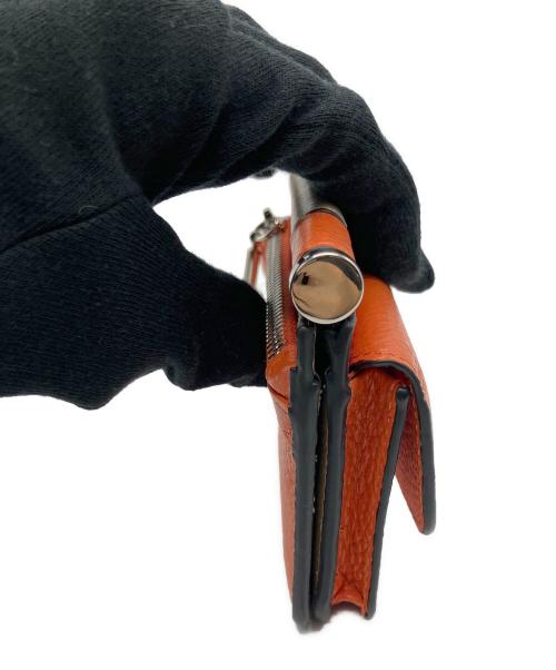 EAR（イア）ear (イア) 2つ折り財布 オレンジ 未使用品の古着・服飾アイテム