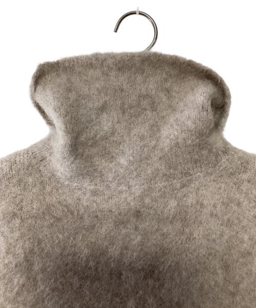 COLUMN（コラム）COLUMN (コラム) ノースリーブタートルネックニット ライトブラウン サイズ:Fの古着・服飾アイテム