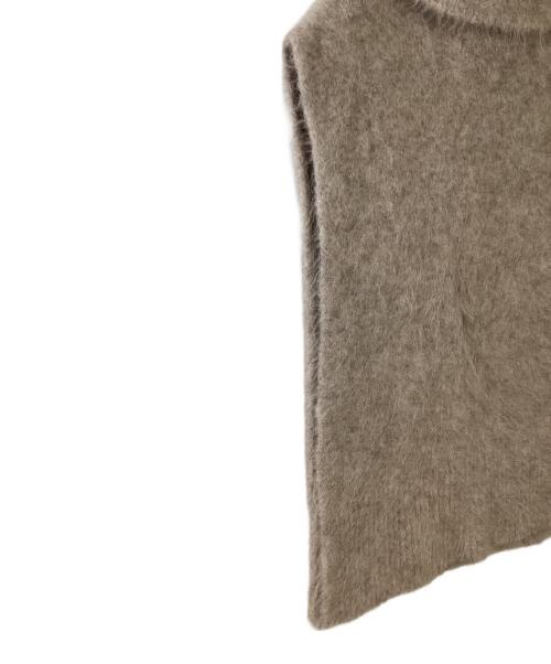 COLUMN（コラム）COLUMN (コラム) ノースリーブタートルネックニット ライトブラウン サイズ:Fの古着・服飾アイテム