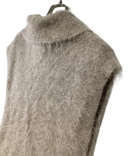 COLUMN（コラム）COLUMN (コラム) ノースリーブタートルネックニット ライトブラウン サイズ:Fの古着・服飾アイテム