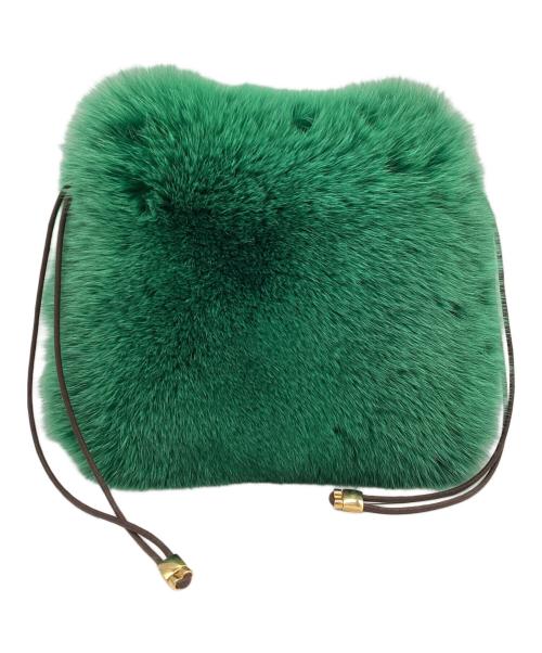 LUDLOW（ラドロー）LUDLOW (ラドロー) ファーバッグ グリーンの古着・服飾アイテム