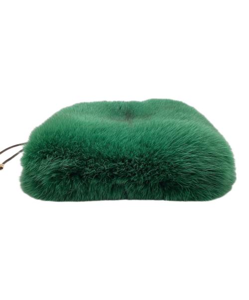 LUDLOW（ラドロー）LUDLOW (ラドロー) ファーバッグ グリーンの古着・服飾アイテム