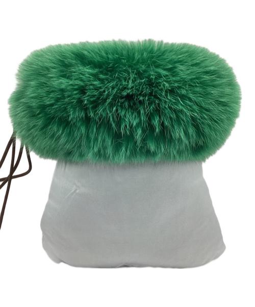 LUDLOW（ラドロー）LUDLOW (ラドロー) ファーバッグ グリーンの古着・服飾アイテム