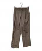 anuansアニュアンス）の古着「ストレートラップパンツ」｜ベージュ