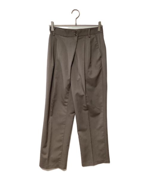 anuans（アニュアンス）anuans (アニュアンス) ストレートラップパンツ ベージュ サイズ:Mの古着・服飾アイテム