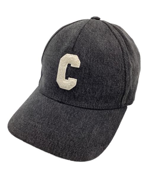 CELINE（セリーヌ）CELINE (セリーヌ) イニシャルキャップ グレー サイズ:Mの古着・服飾アイテム