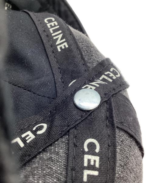 CELINE（セリーヌ）CELINE (セリーヌ) イニシャルキャップ グレー サイズ:Mの古着・服飾アイテム