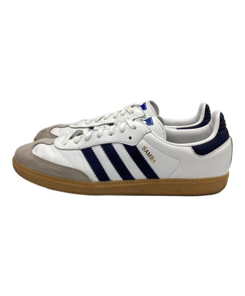 adidas（アディダス）adidas (アディダス) ローカットスニーカー ネイビー×ホワイト サイズ:27.5の古着・服飾アイテム