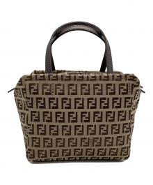 FENDI（フェンディ）の古着「ミニハンドバッグ ズッキーノ」｜ベージュ×ブラウン